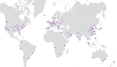 CloudFlare доступна более чем в 102 дата-центрах
